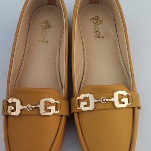 Women's Rexine Casual Pumps with jelly sole Yellow-1125