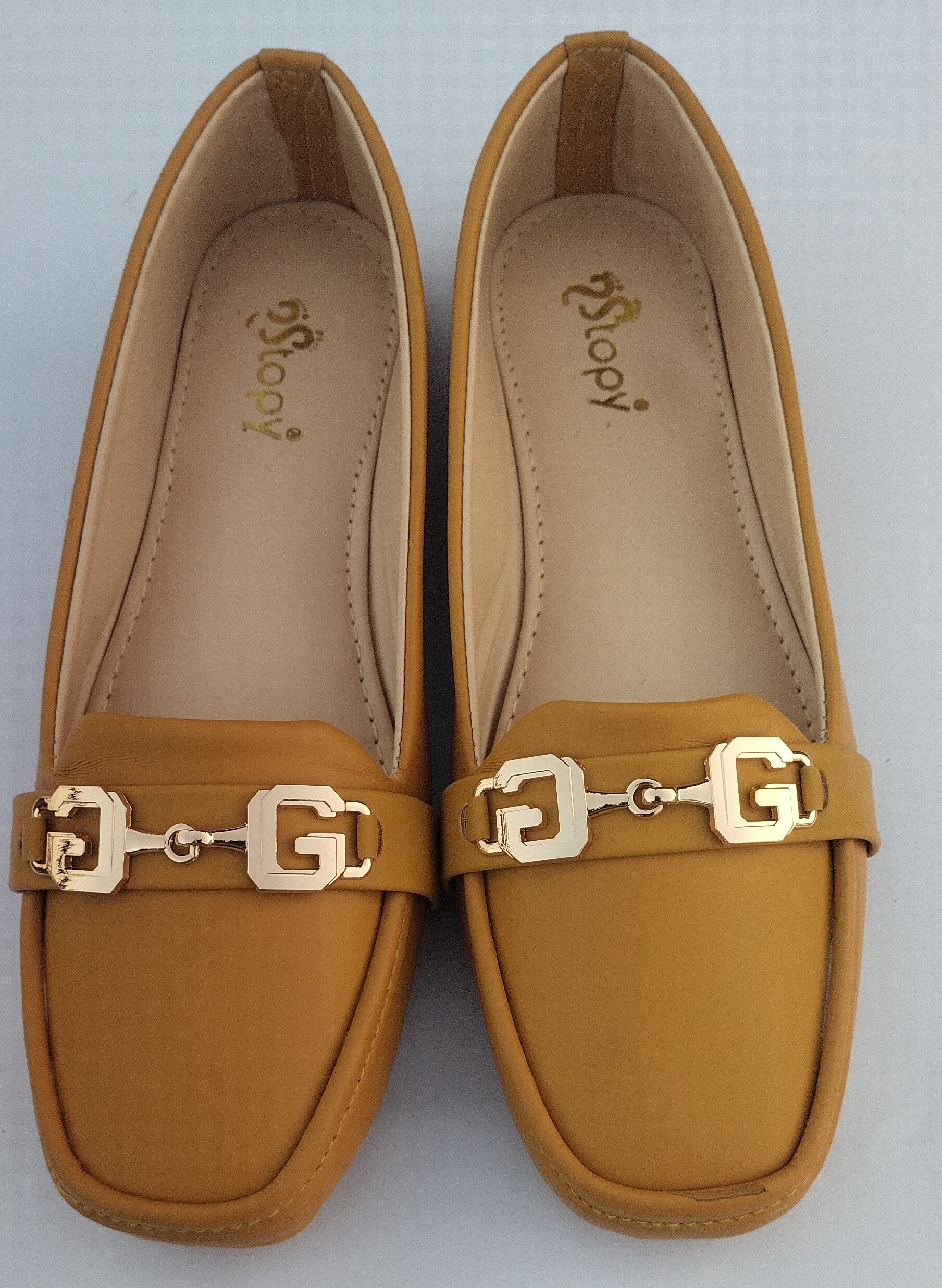 Women's Rexine Casual Pumps with jelly sole Yellow-1125