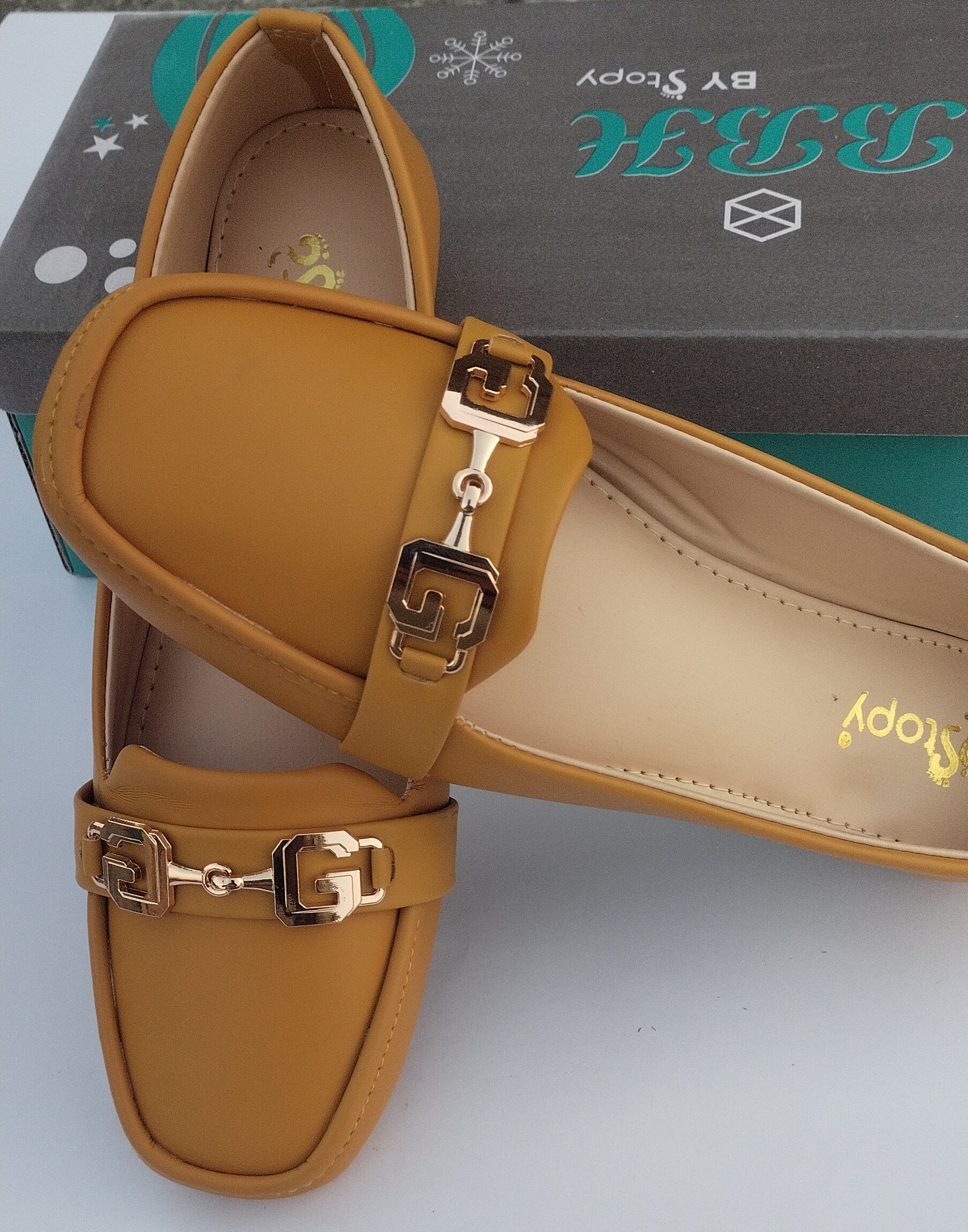 Women's Rexine Casual Pumps with jelly sole Yellow-1125 - Image 8