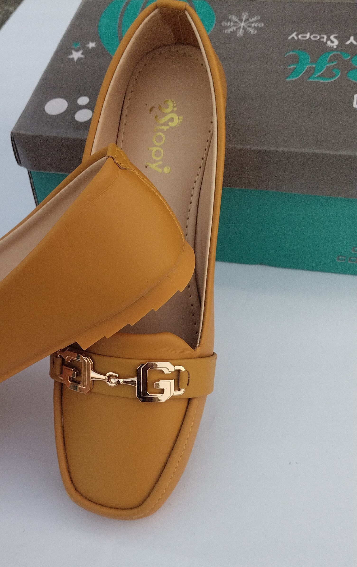 Women's Rexine Casual Pumps with jelly sole Yellow-1125 - Image 9