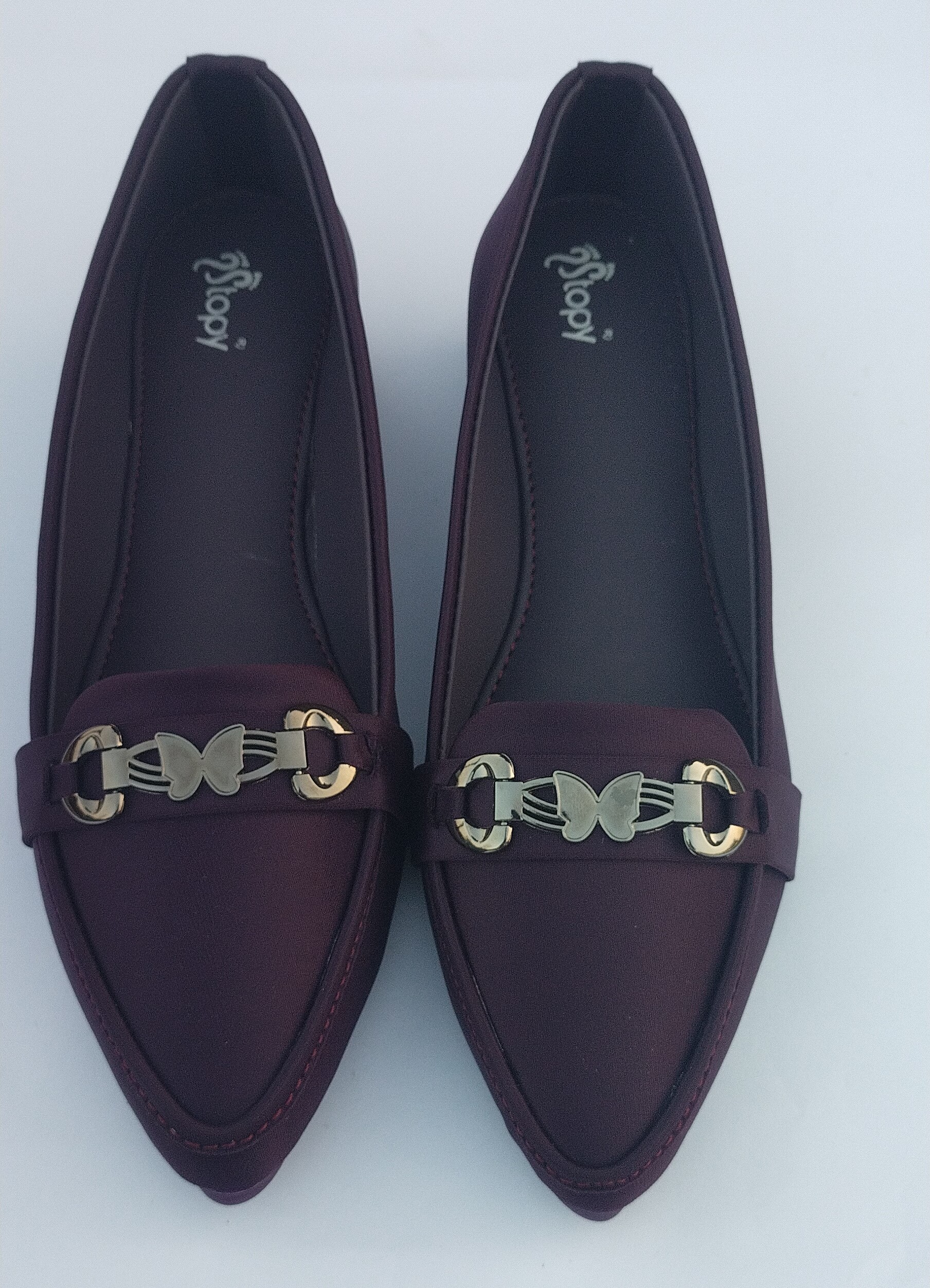 Purple Butterfly Charm Loafers - Image 11