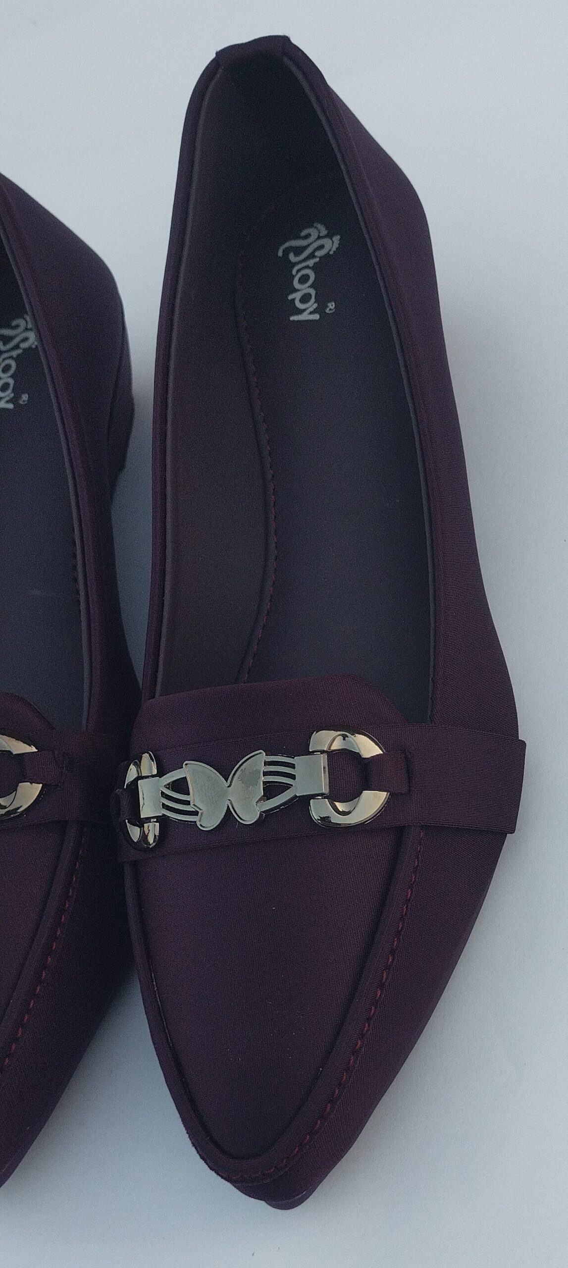 Purple Butterfly Charm Loafers - Image 10