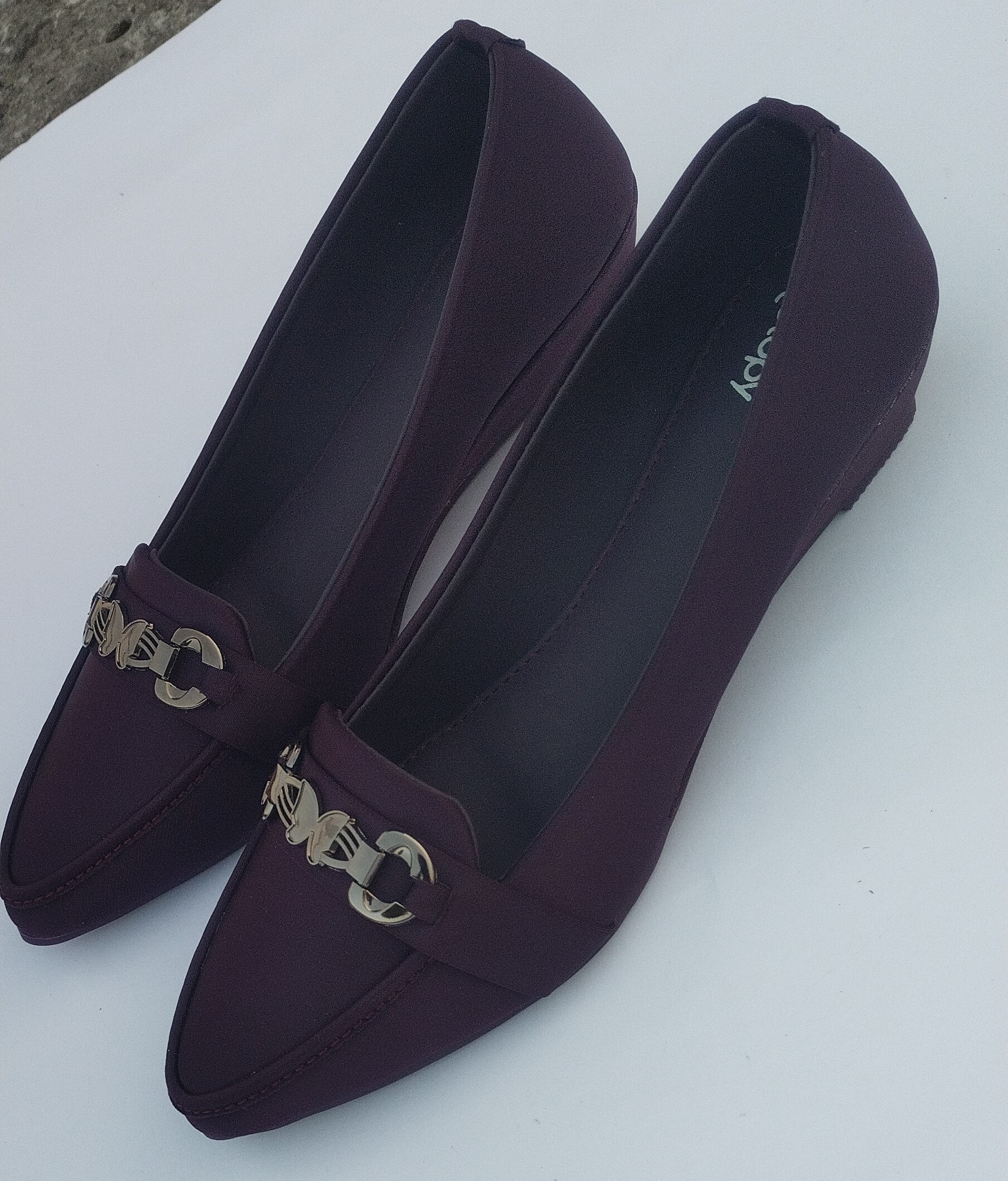 Purple Butterfly Charm Loafers